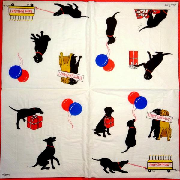 HUN-346 Dogs - 3-ply - Caspari